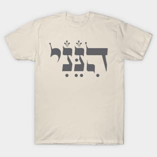 Hebrew: "Hineni" - "Here I Am" - Jewish Spiritual Mindfulness T-Shirt